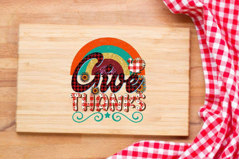 Give Thanks Sublimation SVGArt 