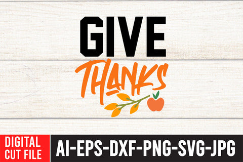 Give Thanks SVG Cut File SVG BlackCatsMedia 