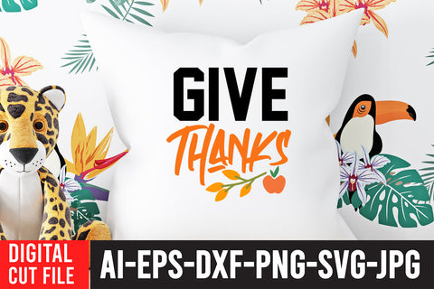 Give Thanks SVG Cut File SVG BlackCatsMedia 