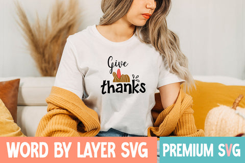 Give thanks SVG CUT FILE SVG Blessedprint 