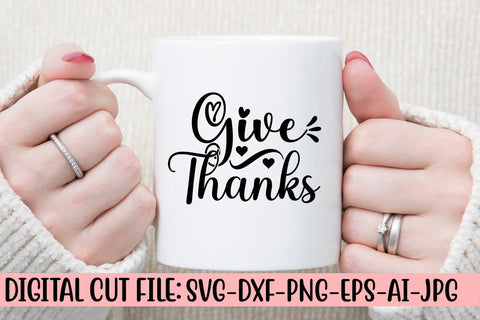 Give Thanks SVG Cut File SVG Syaman 