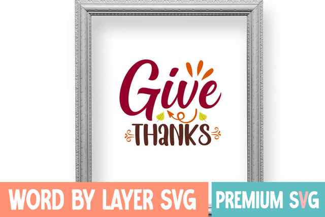 Give Thanks SVG cute file SVG Blessedprint 