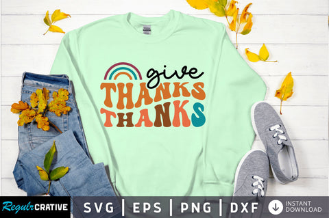 Give thanks SVG Design SVG Regulrcrative 