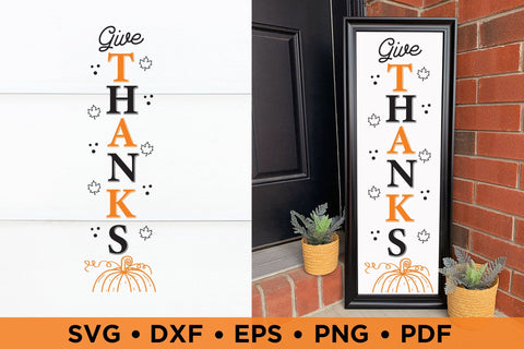 Give Thanks SVG | Fall Porch Sign SVG SVG CraftLabSVG 