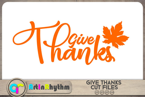 Give Thanks SVG SVG Artinrhythm shop 