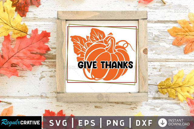 Give thanks SVG SVG Regulrcrative 