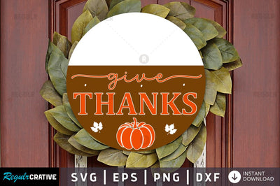 Give thanks SVG SVG Regulrcrative 