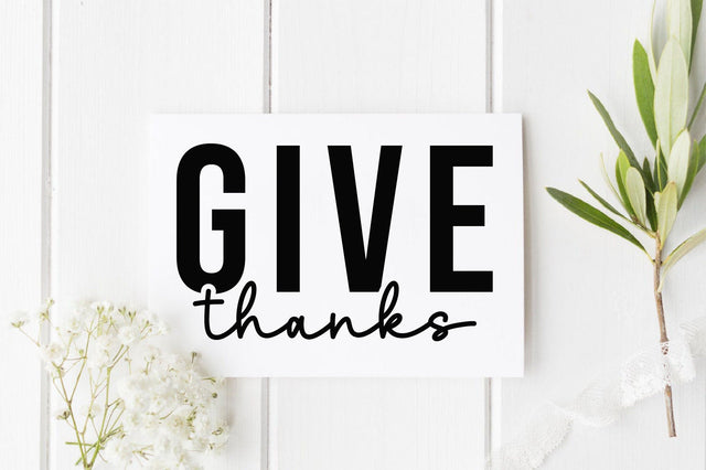 Give Thanks SVG SVGista 