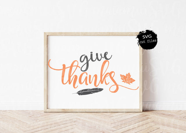 Give Thanks Svg / Turkey Day Svg / Harvest Svg / Thanksgiving Day Svg / Fall Sign Svg SVG MaiamiiiSVG 