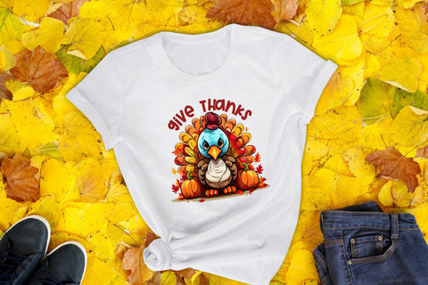 Give Thanks - Thanksgiving Sublimation Design Sublimation CraftLabSVG 