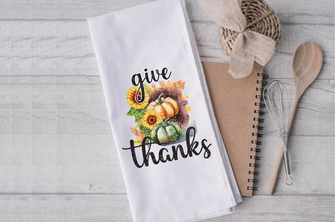 Give Thanks Thanksgiving Towel Sublimation Sublimation Jagonath Roy 