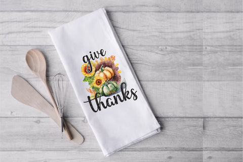 Give Thanks Thanksgiving Towel Sublimation Sublimation Jagonath Roy 