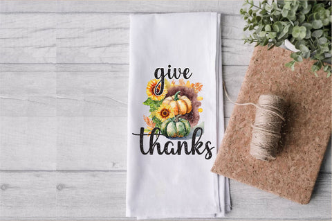 Give Thanks Thanksgiving Towel Sublimation Sublimation Jagonath Roy 