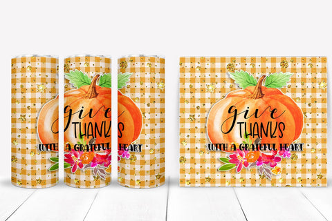 Give Thanks Tumbler Sublimation I Thanksgiving Tumbler Wrap Sublimation Happy Printables Club 