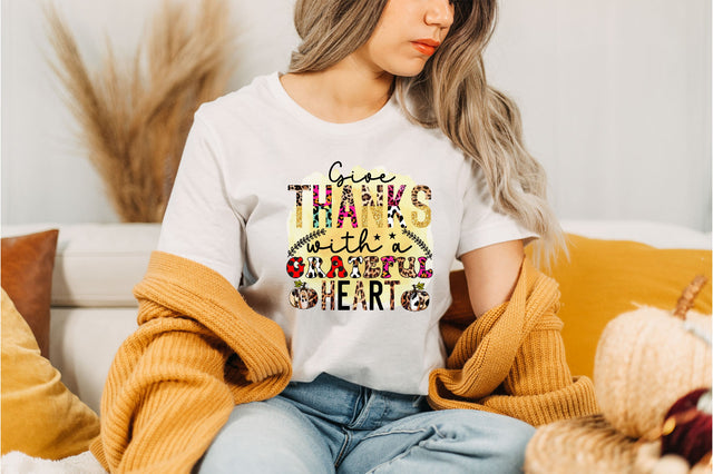 give thanks with a grateful heart Sublimation SVGArt 