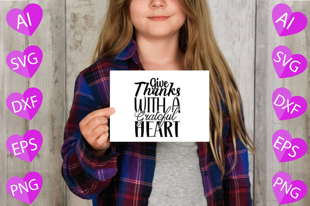 Give Thanks with a Grateful Heart SVG CraftlabSvg29 