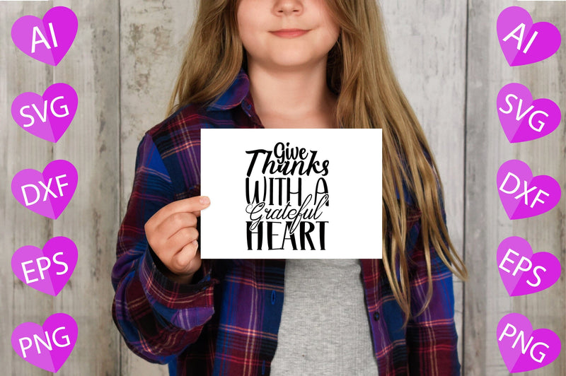 Give Thanks with a Grateful Heart SVG CraftlabSvg29 