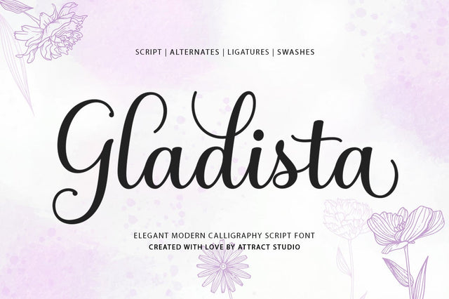 Gladista Font Attract Studio 