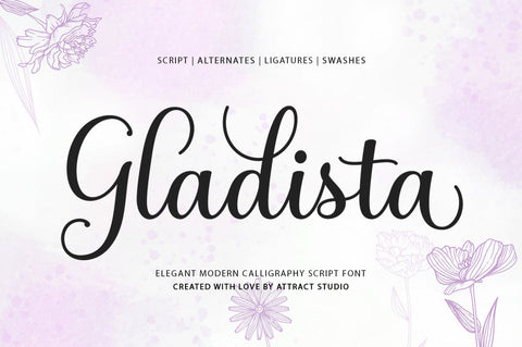 Gladista Font Attract Studio 