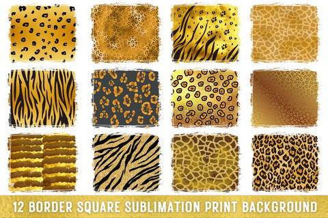 Glam Animal Sublimation Background Bundle Sublimation Regulrcrative 