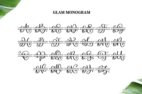 Glam Monogram Font Abo Daniel Studio 