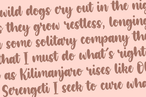 glamori bold brush calligraphy font Font Balpirick 