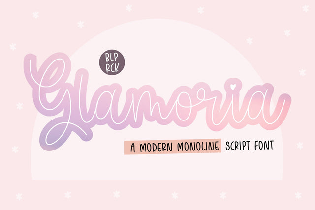 Glamoria Modern Monoline Script Font Font Balpirick 