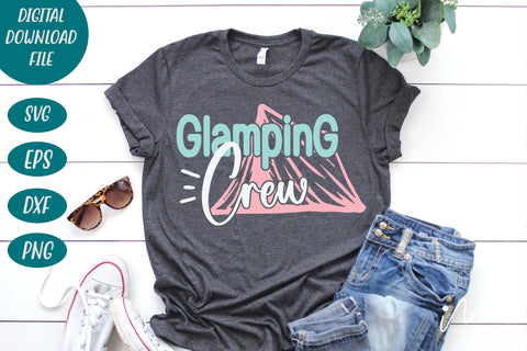 Glamping crew svg, Camping t shirt, camp svg, happy camping t shirt,Glamping crew t shirt, family trip t shirt svg SVG Isabella Machell 