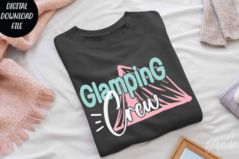 Glamping crew svg, Camping t shirt, camp svg, happy camping t shirt,Glamping crew t shirt, family trip t shirt svg SVG Isabella Machell 