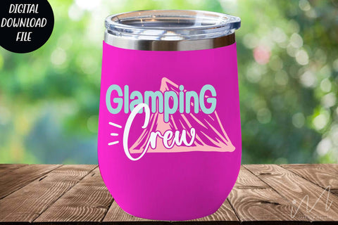 Glamping crew svg, Camping t shirt, camp svg, happy camping t shirt,Glamping crew t shirt, family trip t shirt svg SVG Isabella Machell 