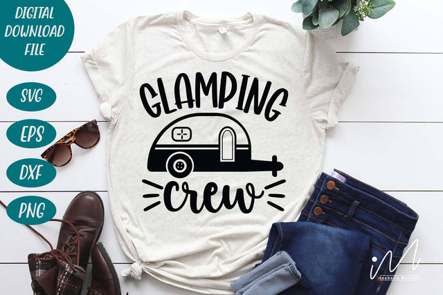 Glamping crew svg, Happy camping, Family camping t shirt svg, camping cricut SVG Isabella Machell 