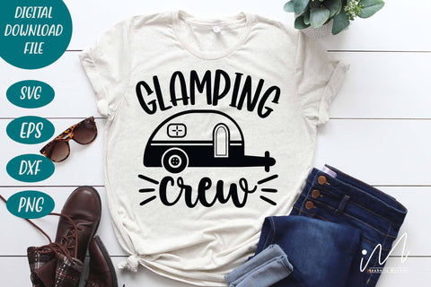 Glamping crew svg, Happy camping, Family camping t shirt svg, camping cricut SVG Isabella Machell 