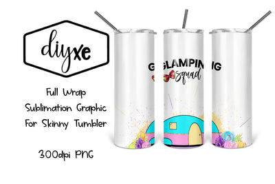 Glamping Squad | 20oz Tumbler |Lake Sublimation Sublimation DIYxe Designs 