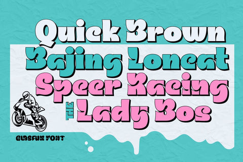 Glasfur - Bubble Display Font Font twinletter 