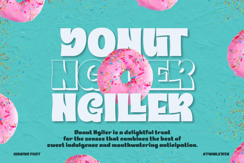 Glasfur - Bubble Display Font Font twinletter 