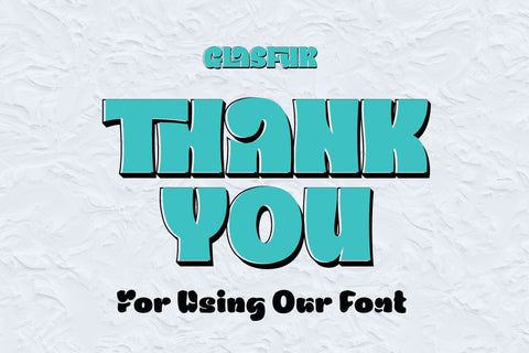 Glasfur - Bubble Display Font Font twinletter 