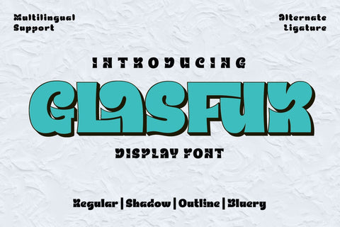 Glasfur - Bubble Display Font Font twinletter 