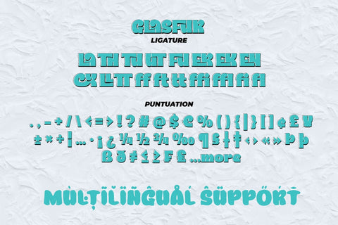 Glasfur - Bubble Display Font Font twinletter 