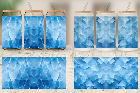 Glass Can Wrap Cold Ice Texture Sublimation artnoy 