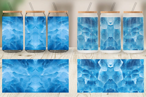 Glass Can Wrap Cold Ice Texture Sublimation artnoy 