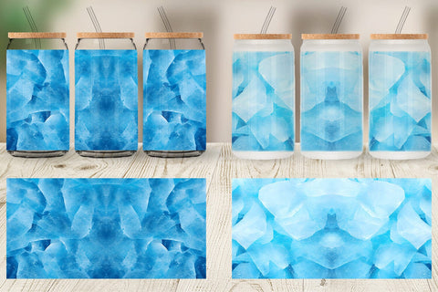 Glass Can Wrap Cold Ice Texture Sublimation artnoy 