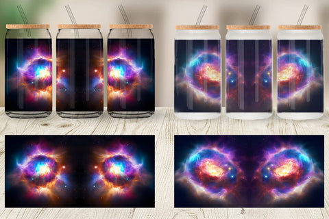 Glass Can Wrap Exploding Galaxy Nebula Sublimation artnoy 
