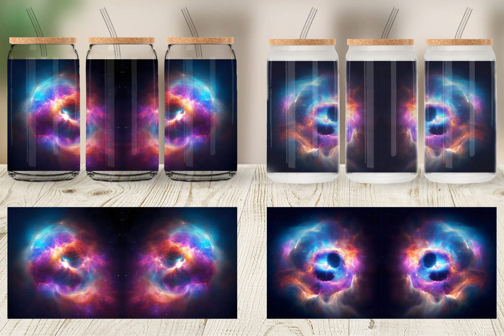 Glass Can Wrap Exploding Galaxy Nebula - So Fontsy