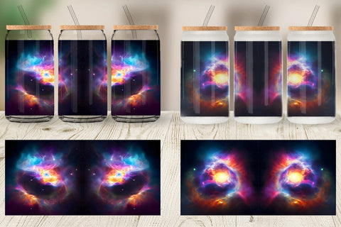 Glass Can Wrap Exploding Galaxy Nebula Sublimation artnoy 