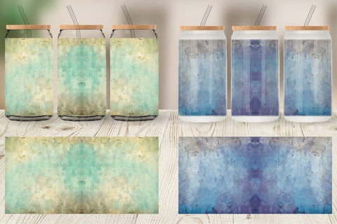Glass Can Wrap Grunge Texture Sublimation artnoy 