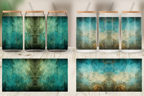 Glass Can Wrap Grunge Texture Sublimation artnoy 