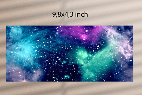 Glass Can Wrap Nebula. Libbey Glass Can Full Wrap. Sublimation Samaha Design 