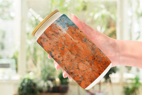 Glass Can Wrap Rusty Distressed Texture Sublimation artnoy 