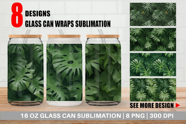 Glass Can Wrap Sublimation artnoy 