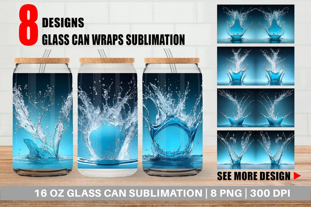 Glass Can Wrap Sublimation artnoy 